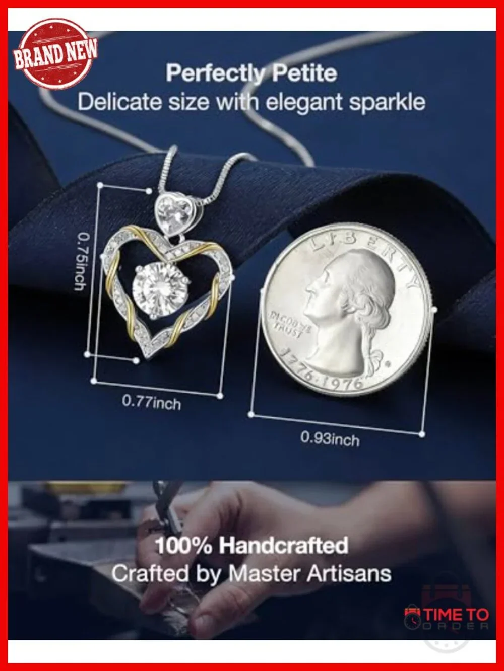 1.5 Carat Heart Moissanite Pendant Necklace 925 Sterling Silver Gift Set